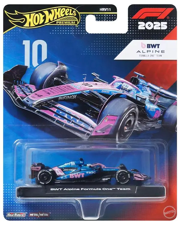 Hot Wheels Premium F1 BWT Alpine Formula One Team JKD82
