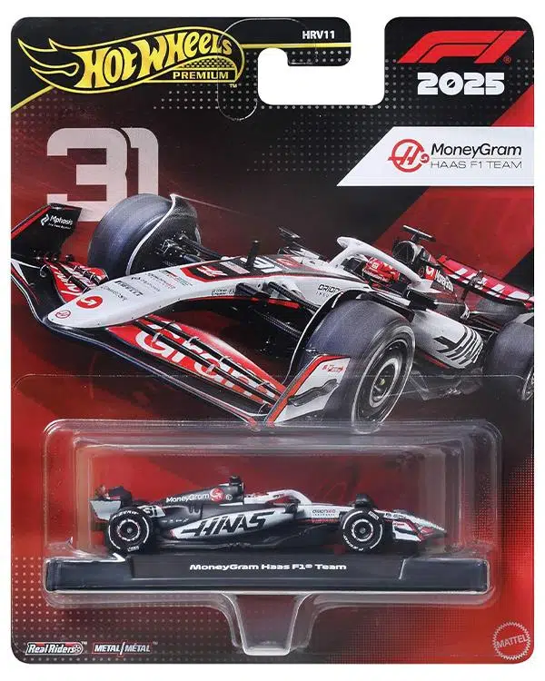 Hot Wheels Premium Formula 1 Yarış Arabası Moneygram Haas F1 Formula One Team JKD78