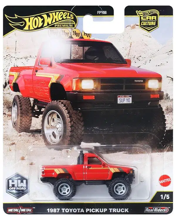Hot Wheels Premium Car Culture 1987 Toyota Pickup Truck JBK73