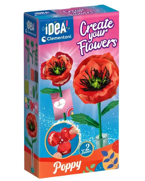 Clementoni Idea Çiçek Tasarım Seti Gelincik 18345