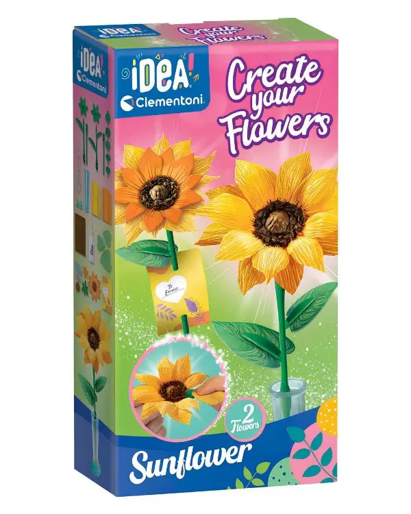 Clementoni Idea Çiçek Tasarım Seti Günebakan 18347