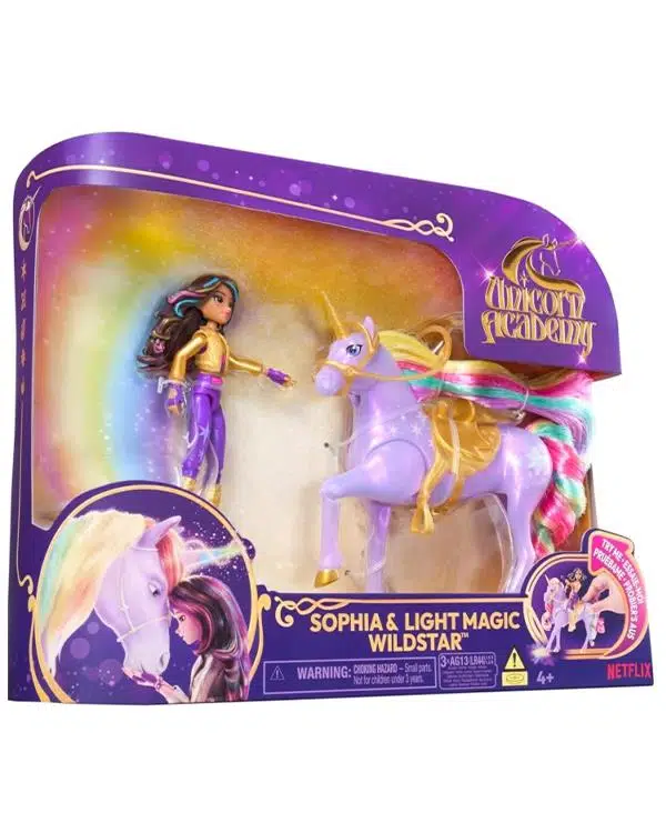 Işıklı Unicorn Academy Sophia ve Sihirli Wildstar Figür Seti 20142573