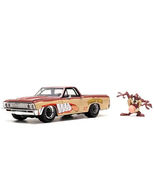Jada Looney Tunes Tasmanya Canavarı Figürü ve 1967 Chevrolet El Camino 35130 Jada Looney Tunes Tasmanya Canavarı Figürü ve 1967 Chevrolet El Camino 35130