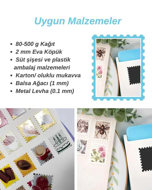 Kamei Şekilli Delgeç Pul 25.1 x 25.4 mm KM5810 22 Kamei Şekilli Delgeç Pul 25.1 x 25.4 mm KM5810 22