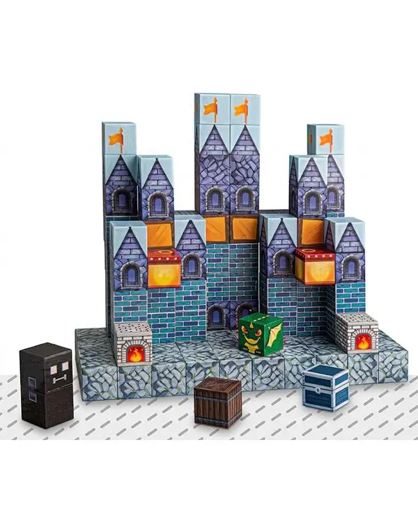 KZL Kale Temalı Manyetik Blok Yapı Küpleri Seti 2x2x2 cm 112 Parça CH1397 KZL Kale Temalı Manyetik Blok Yapı Küpleri Seti 2x2x2 cm 112 Parça CH1397
