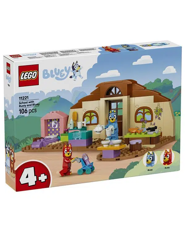 Lego Bluey Rusty ve Bluey ile Okul 106 Parça 11221