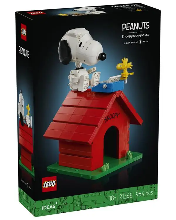 Lego Ideas Peanuts Snoopy nin Köpek Kulübesi 964 Parça 21368