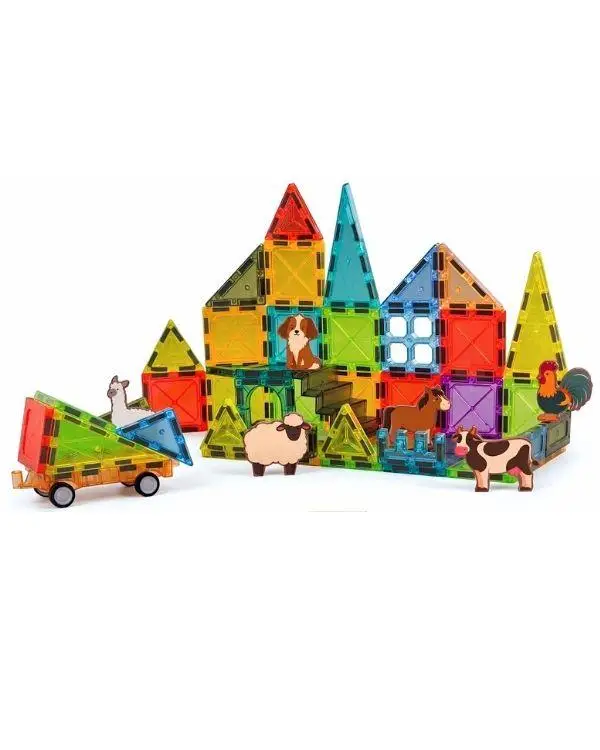 KZL Magnetic Farms Çiftlik Hayvan Figürlü Araçlı Manyetik Yapı Blokları Seti 5.5 cm 52 Parça CH1508 KZL Magnetic Farms Çiftlik Hayvan Figürlü Araçlı Manyetik Yapı Blokları Seti 5.5 cm 52 Parça CH1508