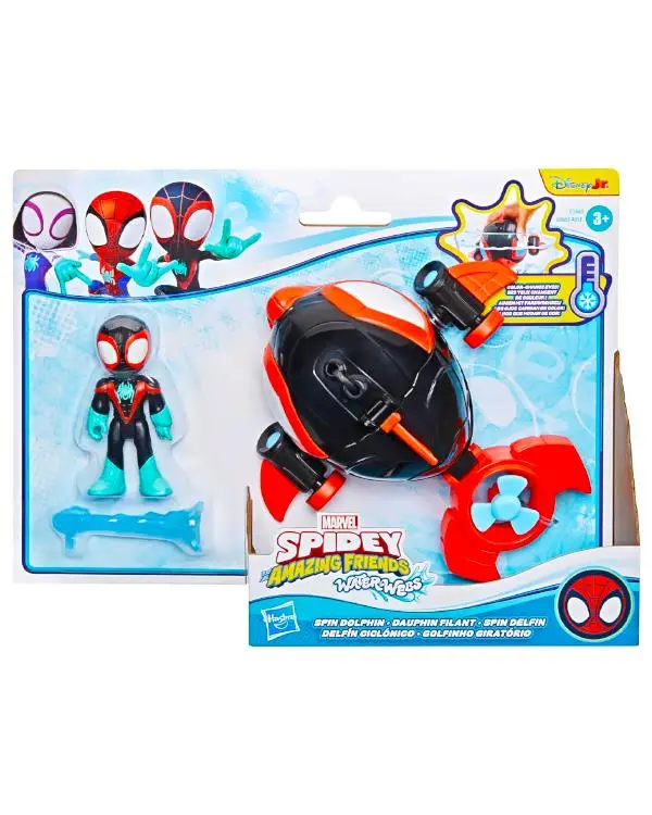 Marvel Spidey and His Amazing Friends Water Webs Miles Morales ve Dönen Yunus Figür Seti G1465