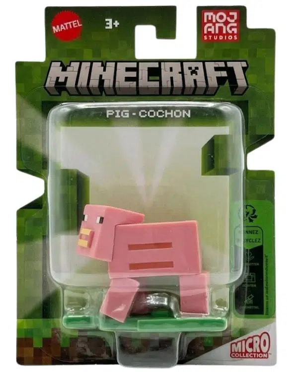 Minecraft Micro Collection Mini Aksiyon Figürü Pig Cochon HJF81