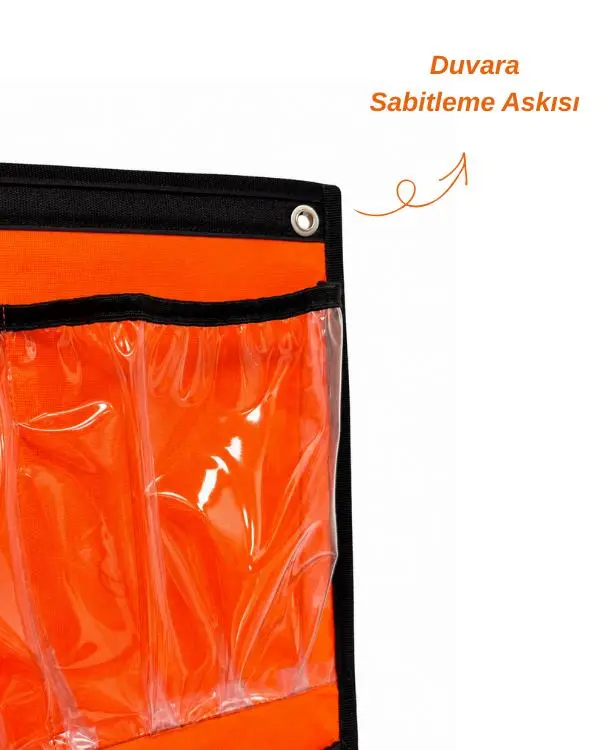 Yuga 9 Gözlü Şeffaf PVC Cepli Çok Amaçlı Duvar Organizeri ve Taşıma Çantası 49x84 cm Yuga 9 Gözlü Şeffaf PVC Cepli Çok Amaçlı Duvar Organizeri ve Taşıma Çantası 49x84 cm