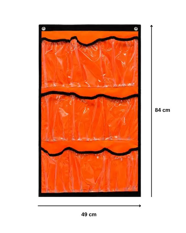 Yuga 9 Gözlü Şeffaf PVC Cepli Çok Amaçlı Duvar Organizeri ve Taşıma Çantası 49x84 cm Yuga 9 Gözlü Şeffaf PVC Cepli Çok Amaçlı Duvar Organizeri ve Taşıma Çantası 49x84 cm