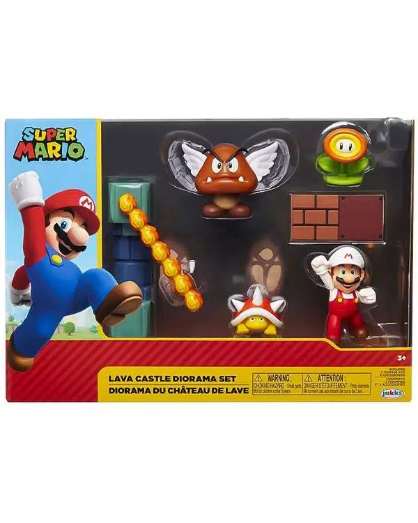 Süper Mario Lav Kalesi Diorama Oyun Seti 40015