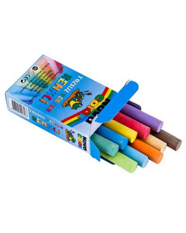 Nova Color Tozsuz Tebeşir Renkli 10lu NC4111 Nova Color Tozsuz Tebeşir Renkli 10lu NC4111