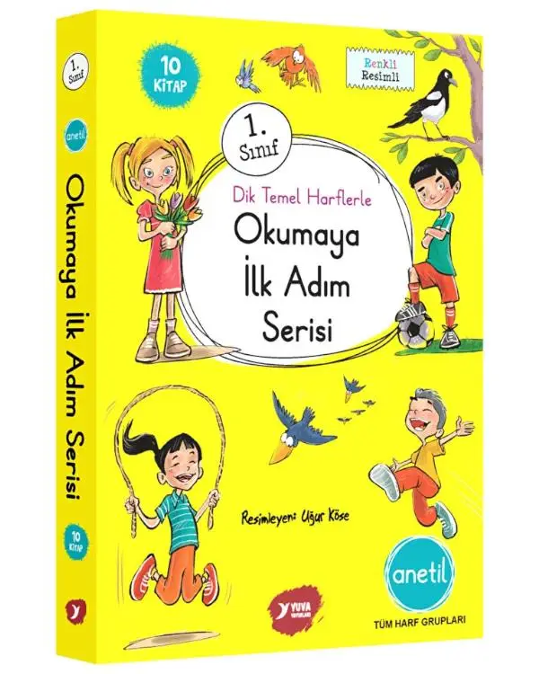 1. Sınıf Dik Temel Harflerle Okumaya İlk Adım Serisi Anetil Yuva Yayınları