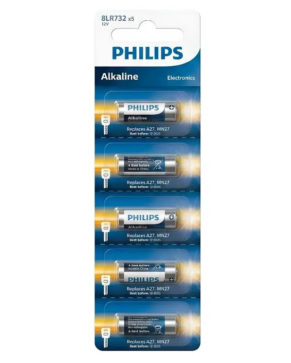 Philips A27 MN27 Alkalin Pil 12V 5li 8LR732P5B