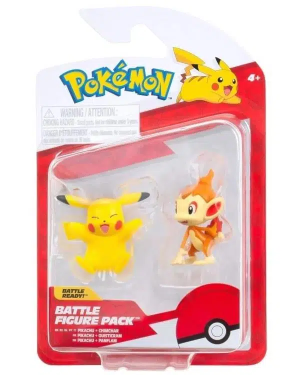 Pokemon Battle 2 Li Aksiyon Figürler Pikachu ve Chimchar PKW3594