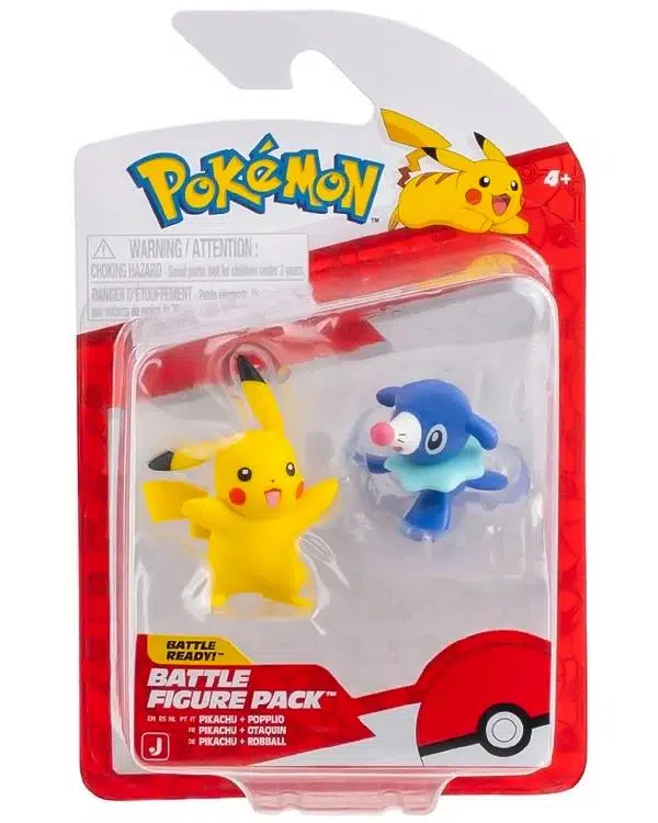 Pokemon Battle 2 Li Aksiyon Figürler Pikachu ve Popplio PKW4074