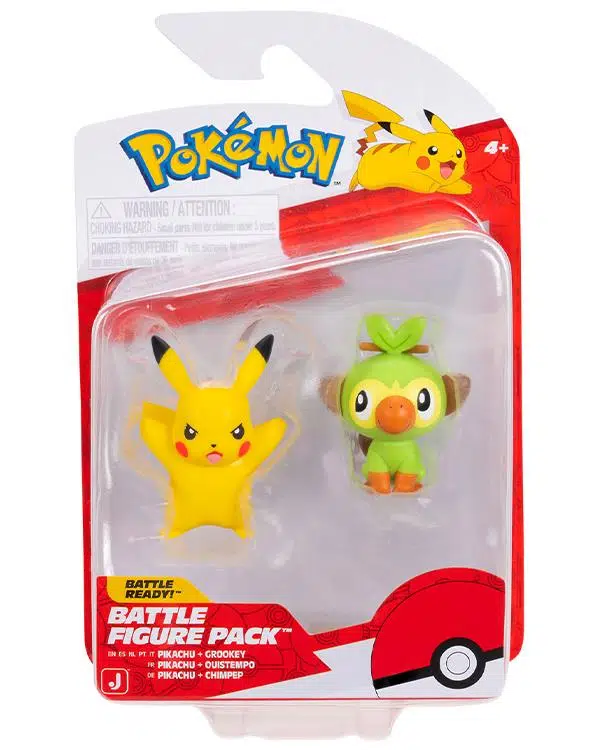 Pokemon Battle 2 Li Aksiyon Figürler Pikachu ve Grookey PKW4075