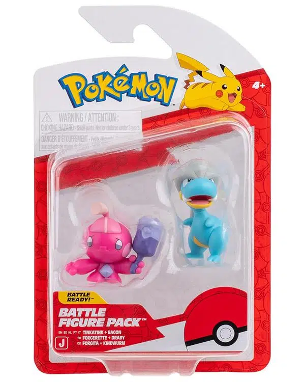Pokemon Battle 2 Li Aksiyon Figürler Tinkatink ve Bagon PKW4055
