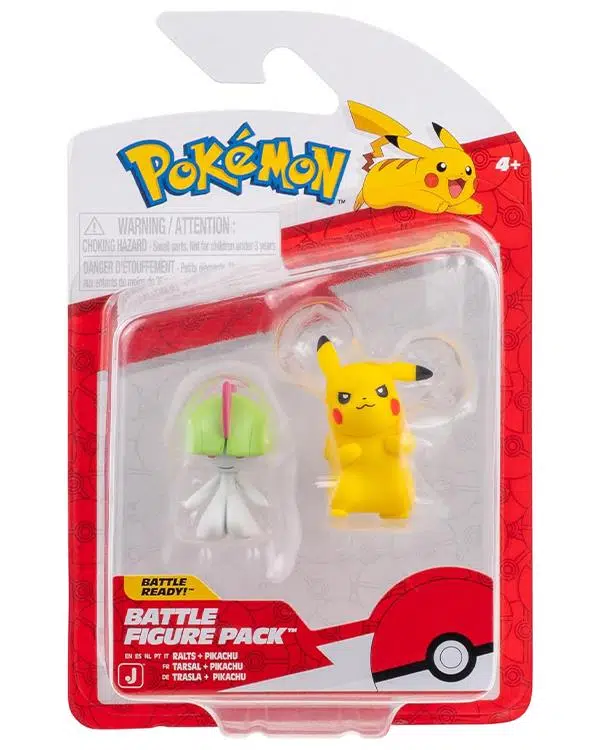 Pokemon Battle 2 Li Aksiyon Figürler Ralts ve Pikachu PKW4059