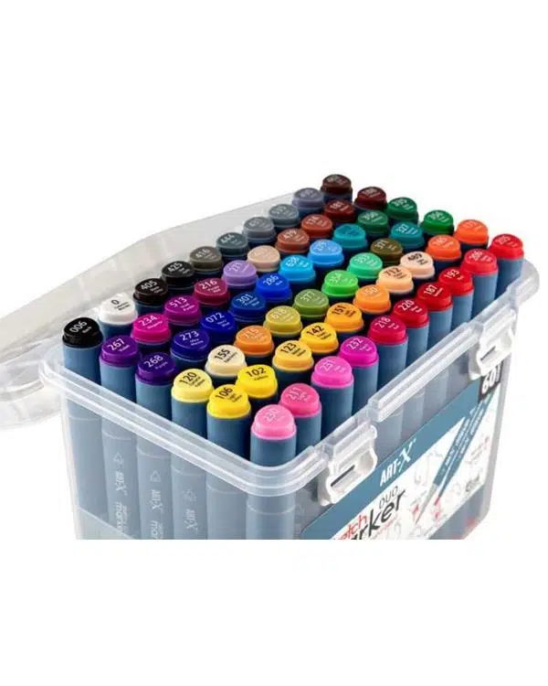 Rich Art X Sketch Marker Duo Çift Uçlu Marker Kalem 60 Renk Set 18050 Rich Art X Sketch Marker Duo Çift Uçlu Marker Kalem 60 Renk Set 18050