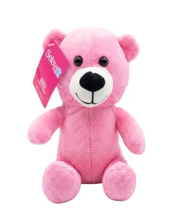 Selay Toys Pelüş Minik Pembe Ayıcık 15 cm 3338