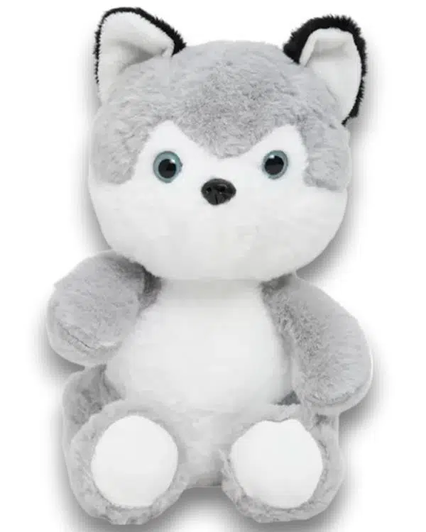 Selay Toys Pelüş Gri Husky 25 cm 4442