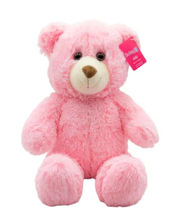 Selay Toys Pelüş Puffy Salaş Pembe Ayıcık 45 cm 1216