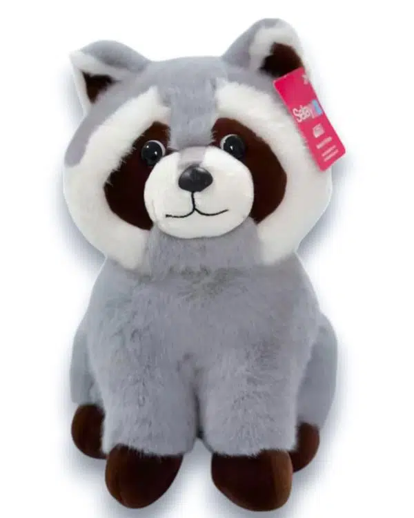 Selay Toys Pelüş Gri Rakun 30 cm 4542