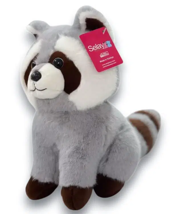 Selay Toys Pelüş Gri Rakun 30 cm 4542 Selay Toys Pelüş Gri Rakun 30 cm 4542