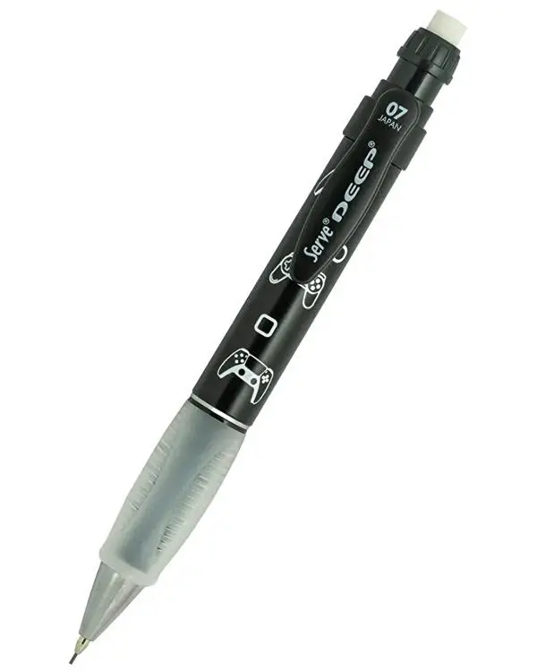 Serve Deep Versatil Kalem 0.7 mm Metalik Mr. Black Oyun Desenli SVDEEP07DMSYH
