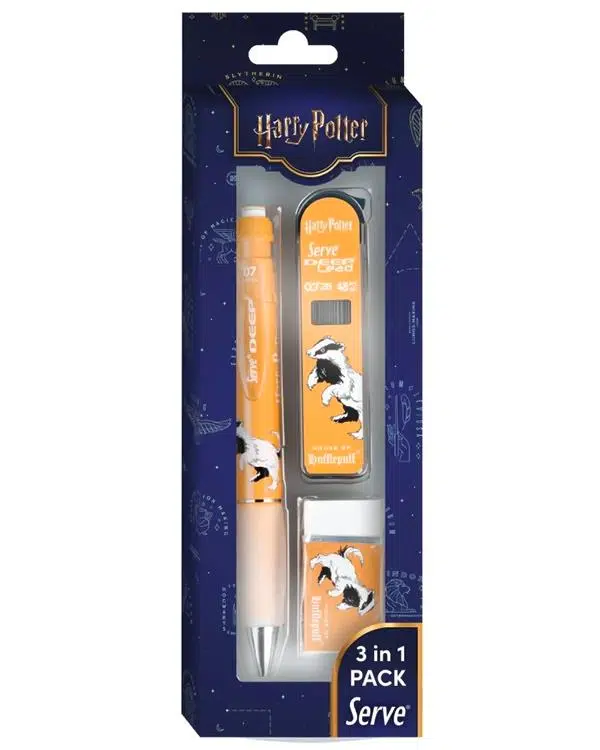 Serve Deep Harry Potter Hufflepuff 3 lü Set