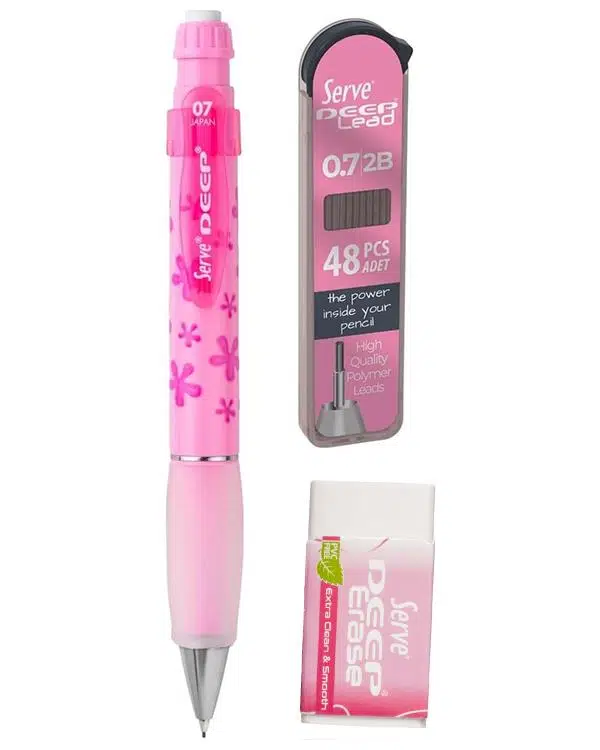 Serve Deep Doğa Temalı Mekanik Versatil 3 lü Set Pembe Çiçek Serve Deep Doğa Temalı Mekanik Versatil 3 lü Set Pembe Çiçek