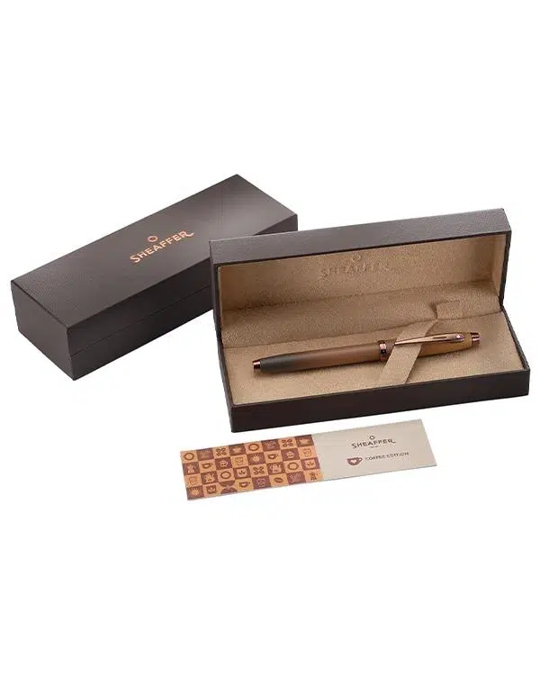 Sheaffer 100 Coffee Edition Hediye Kutulu Dolma Kalem M Uç Mat Kahve PVD Detaylı E0937453