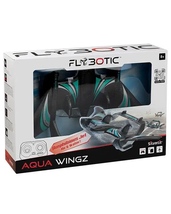 Silverlit Flybotic Aqua Wingz Amfibik LED Işıklı Şarjlı Uzaktan Kumandalı Uçak 84498