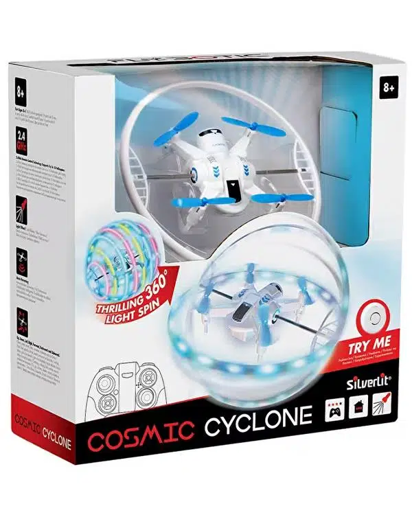 Silverlit Flybotic Cosmic Cyclone Dönen LED Halkalı Şarjlı Uzaktan Kumandalı Drone 84828