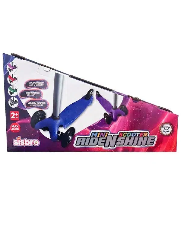 Sisbro Simli Ve Özel Boyalı Galaxy Uranüs Işıklı Scooter Mavi 222578