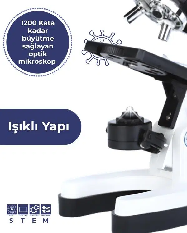 Temel Metal Gövdeli 1200X Mikroskop Seti 28 Parça Bilim Kiti 300X 600X 1200X Temel Metal Gövdeli 1200X Mikroskop Seti 28 Parça Bilim Kiti 300X 600X 1200X