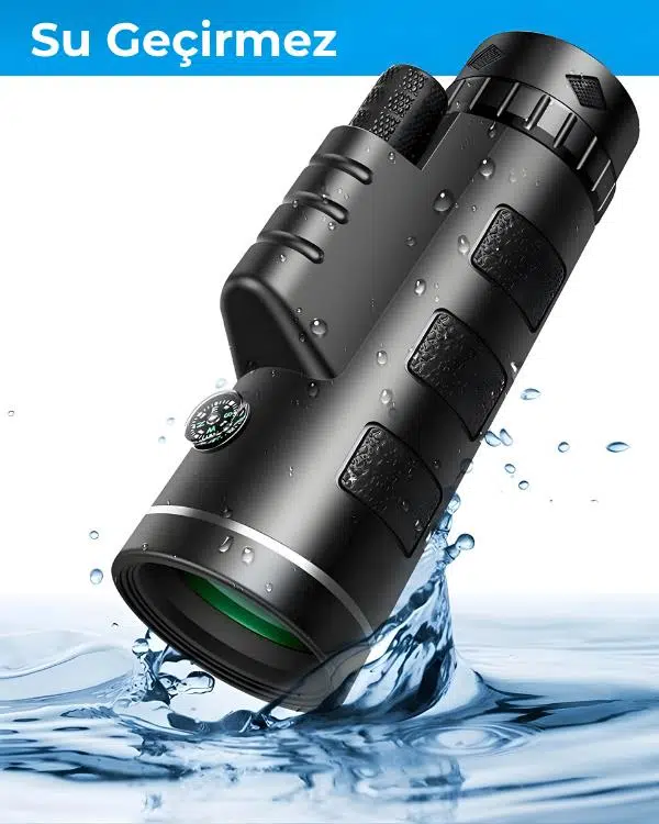 Temel Monoküler Teleskop, Telefon Tutuculu Tripodlu Su Geçirmez Tek Göz Dürbün Temel Monoküler Teleskop, Telefon Tutuculu Tripodlu Su Geçirmez Tek Göz Dürbün