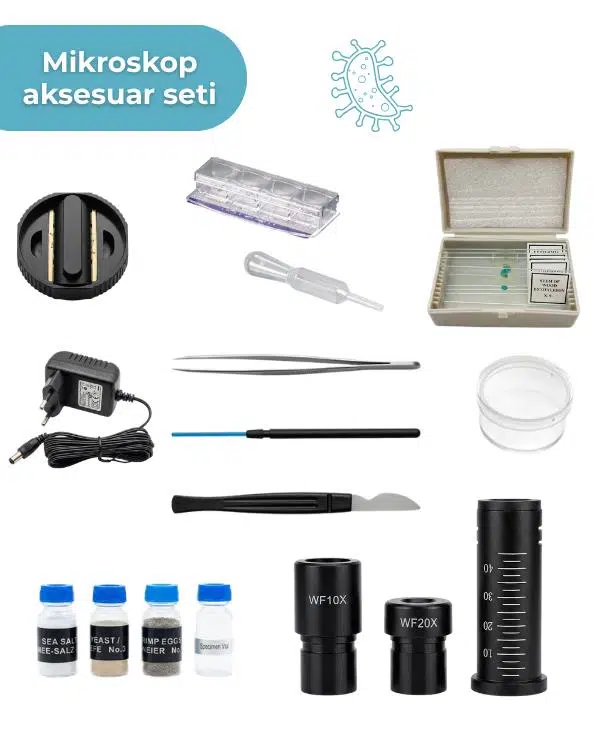 Temel LED Işıklı Monoküler Mikroskop Seti 40X 640X Öğrenci Hobi Bilim Kiti Temel LED Işıklı Monoküler Mikroskop Seti 40X 640X Öğrenci Hobi Bilim Kiti