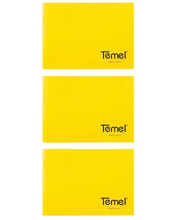 Temel Resim Defteri Sarı 15x21 cm 16 Sayfa 3 Adet