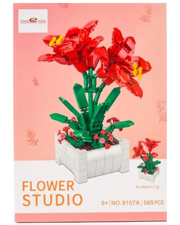 Toys e Toys Flower Studio Barbados Zambağı Çiçek Yapı Blok Seti 565 Parça 9107A