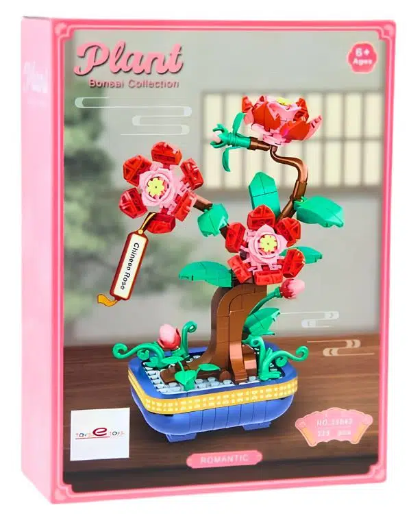 Toys e Toys Plant Bonsai Collection Çin Gülü Çiçek Yapı Blok Seti 325 Parça 33042